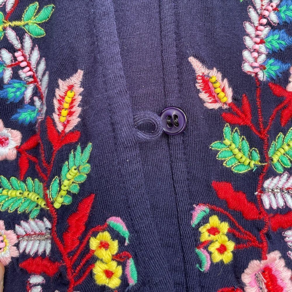 Boston Proper Floral Hippy Flare Cardigan Size XS - Picture 3 of 7